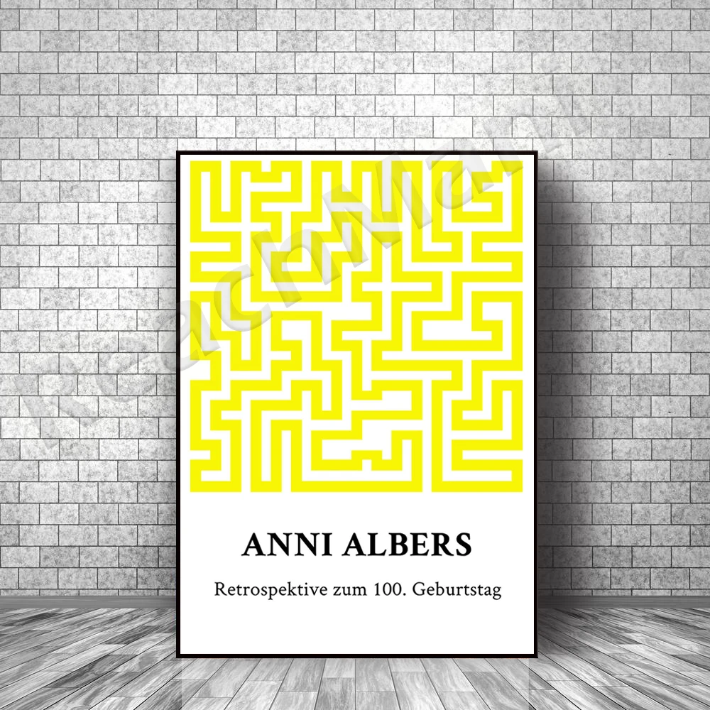 

Anne Albers’ 100th birthday poster art retrospective has been edited with an abstract poster on Art Deco canvas.
