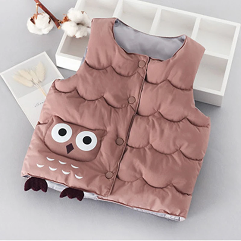 TK01542Pink Жилет для девочек; детская зимняя одежда; осенне-зимняя куртка; жилет для маленьких девочек; детские куртки; жилет; Детский костюм; детский жилет; зимняя куртка - Цвет: TK01542Pink