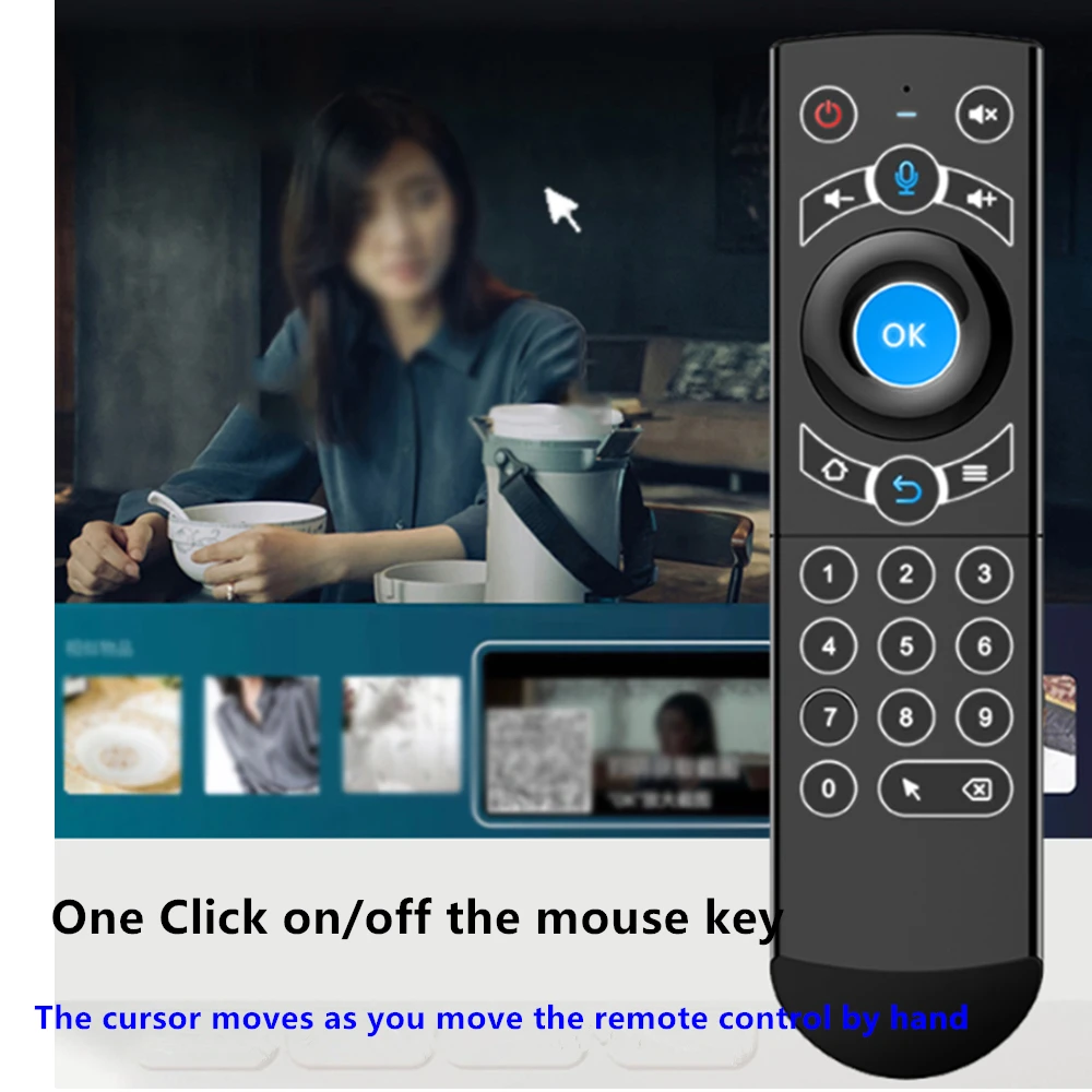 Игровой пульт дистанционного управления 2 4G гироскоп умная воздушная мышка G21 pro