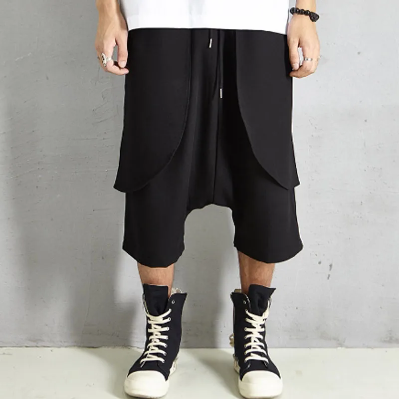 Брюки султанки мужские повседневные уличная одежда в стиле хип хоп с надписью