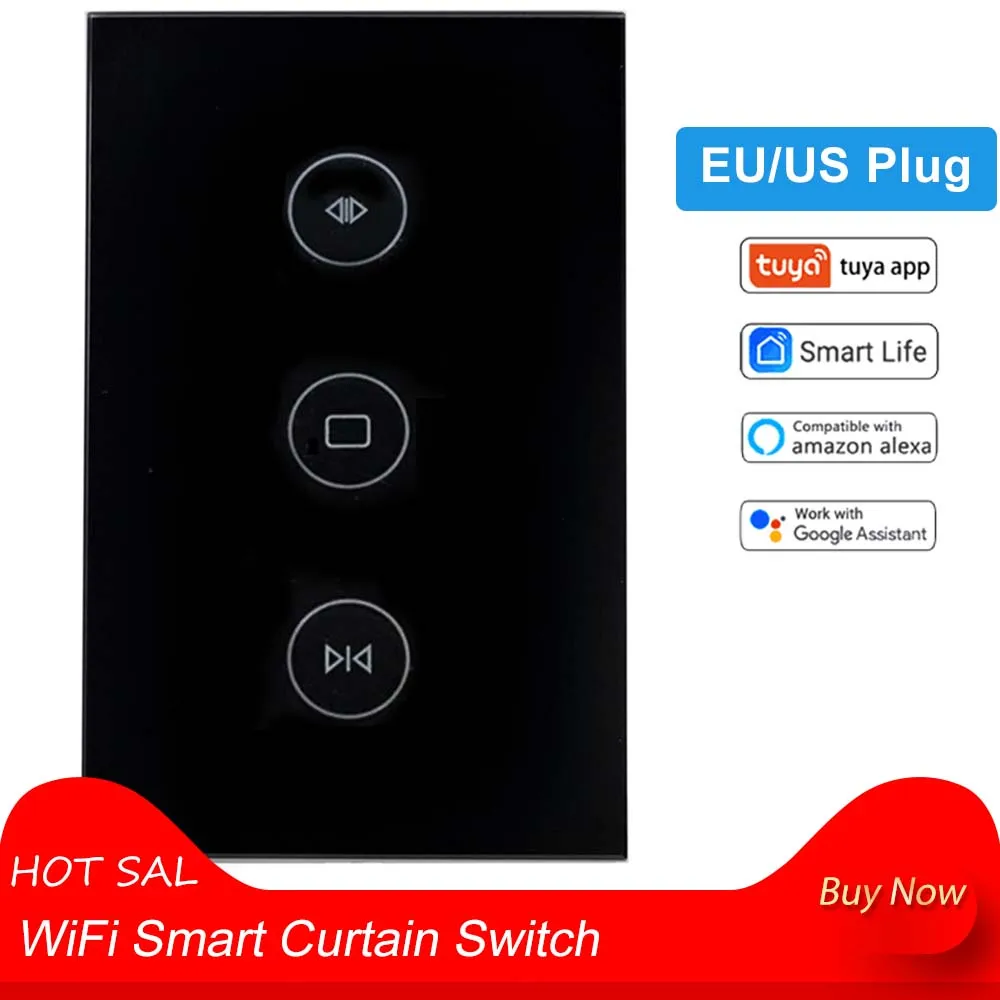 WiFi смарт-занавес переключатель голосового Управление для Электрический