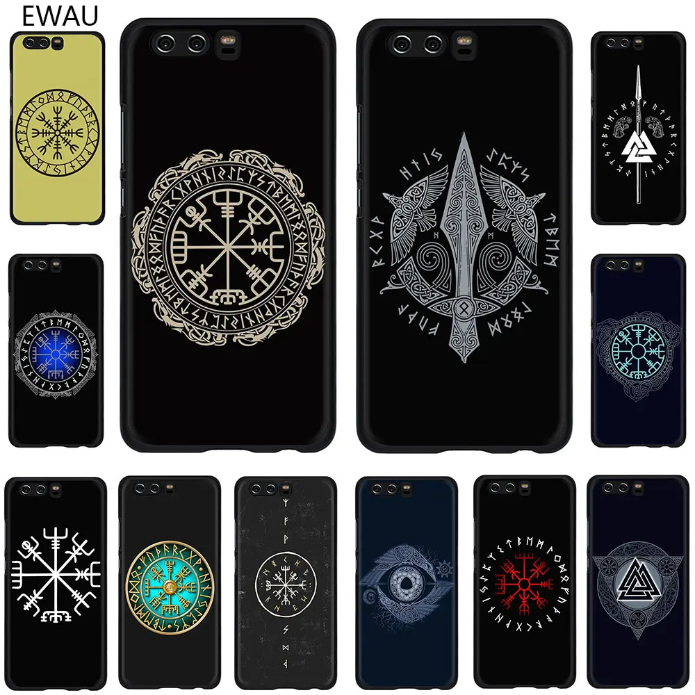 EWAU Viking Vegvisir Odin скандинавский мягкий чехол для телефона huawei Honor view 20 9X 6A 7A 7C 7X 8C 8X Pro 8 9 10 Lite