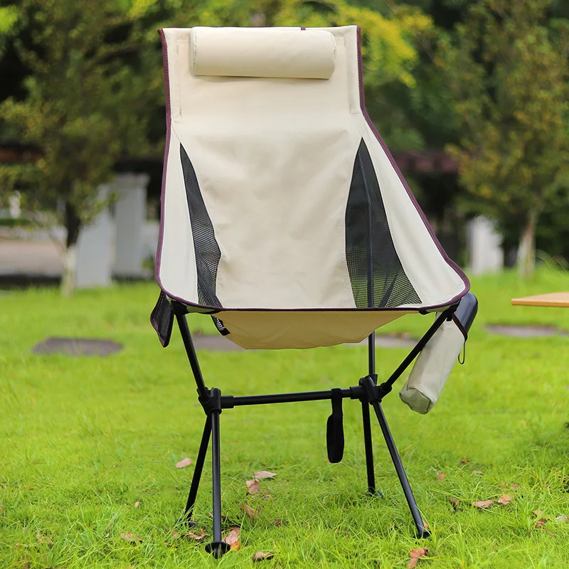 

New Upgraded Outdoor Folding Chair Ultralight Aluminiu Alloy Camping Chair 150KG High Load Fishing Chair Beach Garden BBQ Chair