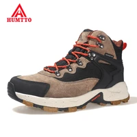 humtto waterproof winter boots leather platform sneakers for men rubber ankle hiking mens boots designer work safety man shoes