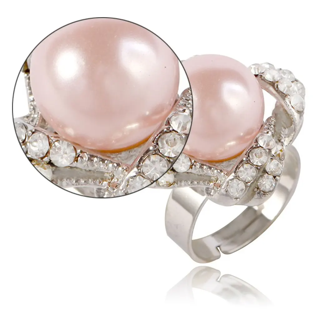 Регулируемые кольца с открытыми кольцами цветами шикарные жемчугом из сплава