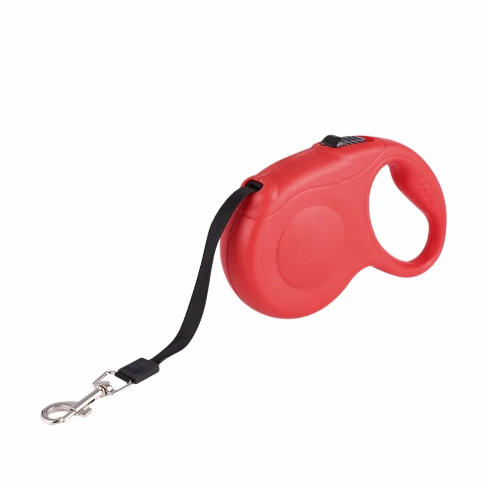 5M 16.5ft 33lbs Automatic Retractable Dog Leash Pet Dog Cat Solid Leash Chain Telescopic Pet Tractor Traction Rope