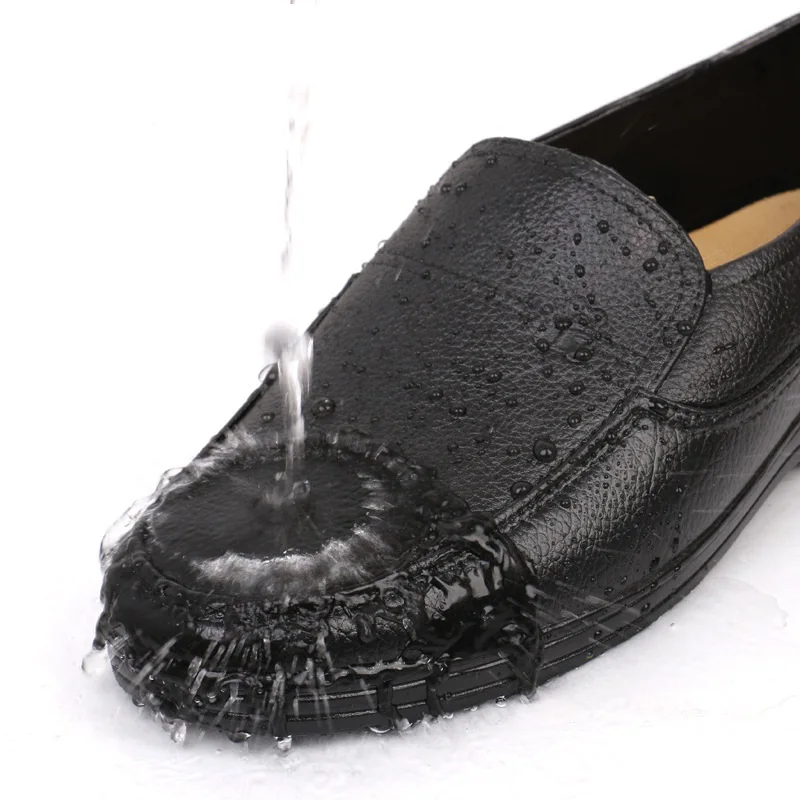 Aleafalling кухонные ботинки для дождливой погоды модные мужские на платформе из ПВХ