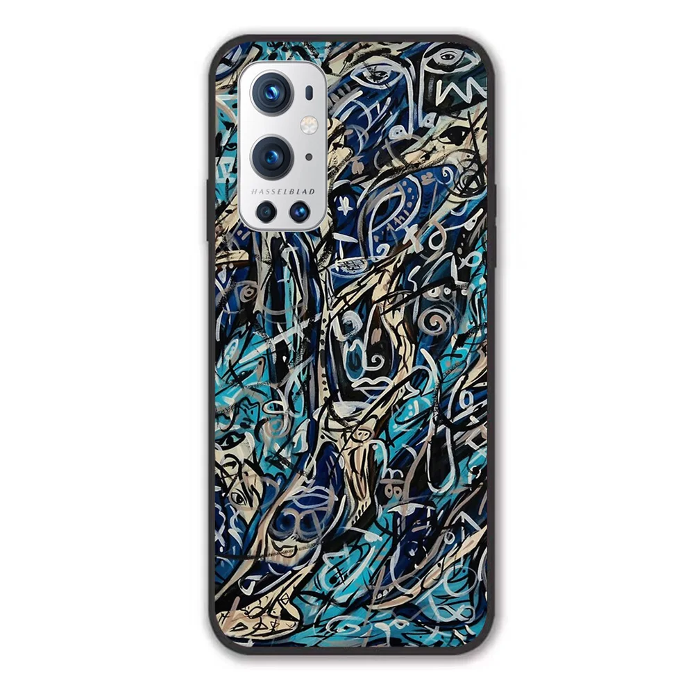 

Mystic Pattern Phone Case For 1+ Oneplus 7 7T 7Pro 8 8T 8Pro 9 9Pro Case Black TPU Frame Anti-drop