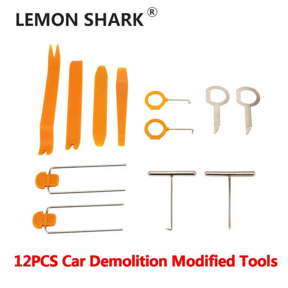 Инструмент для переделки и ремонта автомобильной аудиосистемы из 12 предметов