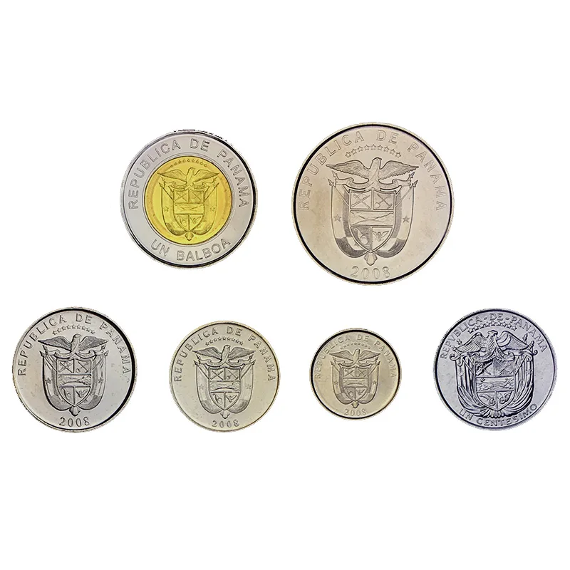 

6 Pieces /set Coins from Panama America New Original Coin Unc Genuine Coins