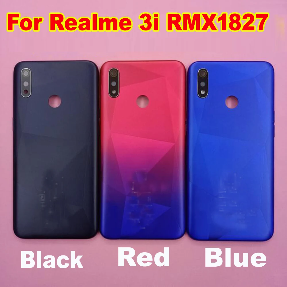 

Высокое качество, для OPPO Realme 3i RMX1827, задняя крышка аккумулятора, корпус, задняя крышка