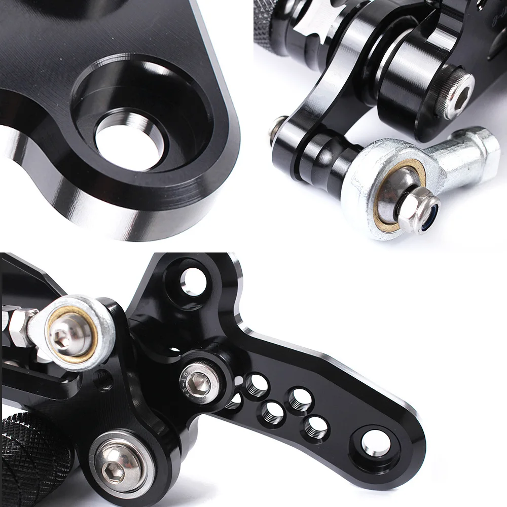 

For HONDA CBR 600 CBR600 RR CBR600RR NON-ABS 2009-2012 CNC Motorcycle Adjustable Rearset Rear Set Foot Pegs Pedals Footrest