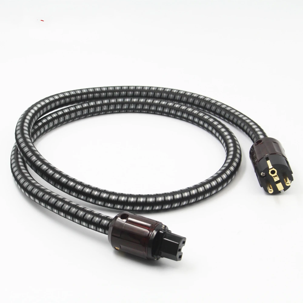 Лихорадка из бескислородной меди Мощность Шнур кабель питания Hi Fi для аудио