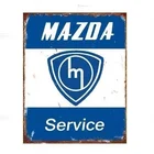 Металлический знак настенный знак настенная декоративная табличка авторская коллекция Mazda вращающийся налет бар ретро постер Семья клуб таверна 20*30 см