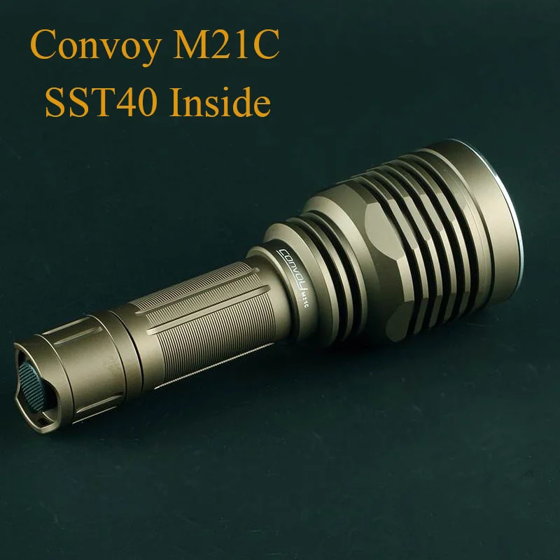 Конвой M21C SST40 светодиодный вспышка светильник длинный выстрел Фонари 21700 EDC