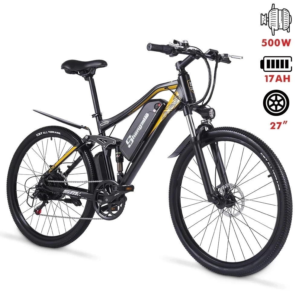 Shengmilo Ebike M60 500W Mens Mountain Bike  Adult Electric Bicycle City 48V17AH Lithium Battery 40KM/H Electric Bike