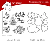 naughty snowman skiing dies clear stamps for scrapbooking card making photo album silicone stamp diy decorative crafts