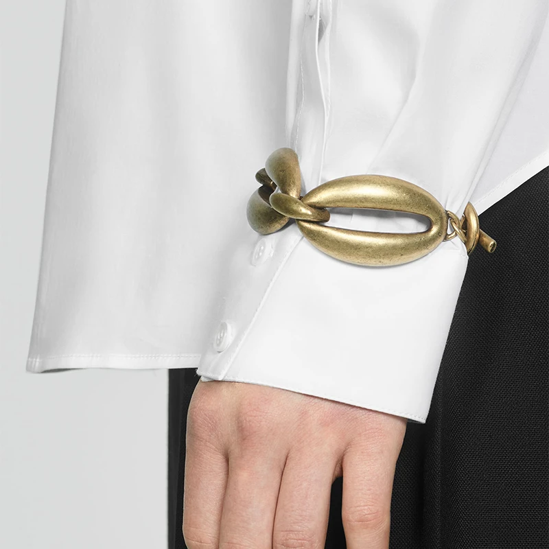 Женский винтажный браслет с цепочкой ZA золотистый шармами для вечеринок 2019 |