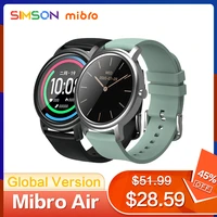 mibro air smart watch android ios fitness watch ip68 waterproof bluetooth 5 0 sleep monitor heart rate tracker smartwatch