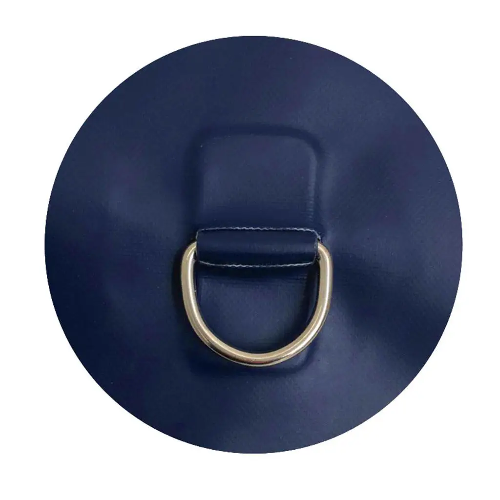 

Quality 4"Stainless Steel Inflatable Boat Kayak Dinghy D-RING PVC Patch Blue