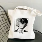 Японская аниме женская сумка для покупок Bungou, бродячие собаки, чууя накахара Осаму дадзай, дамская сумка через плечо, повседневная женская сумка-тоут