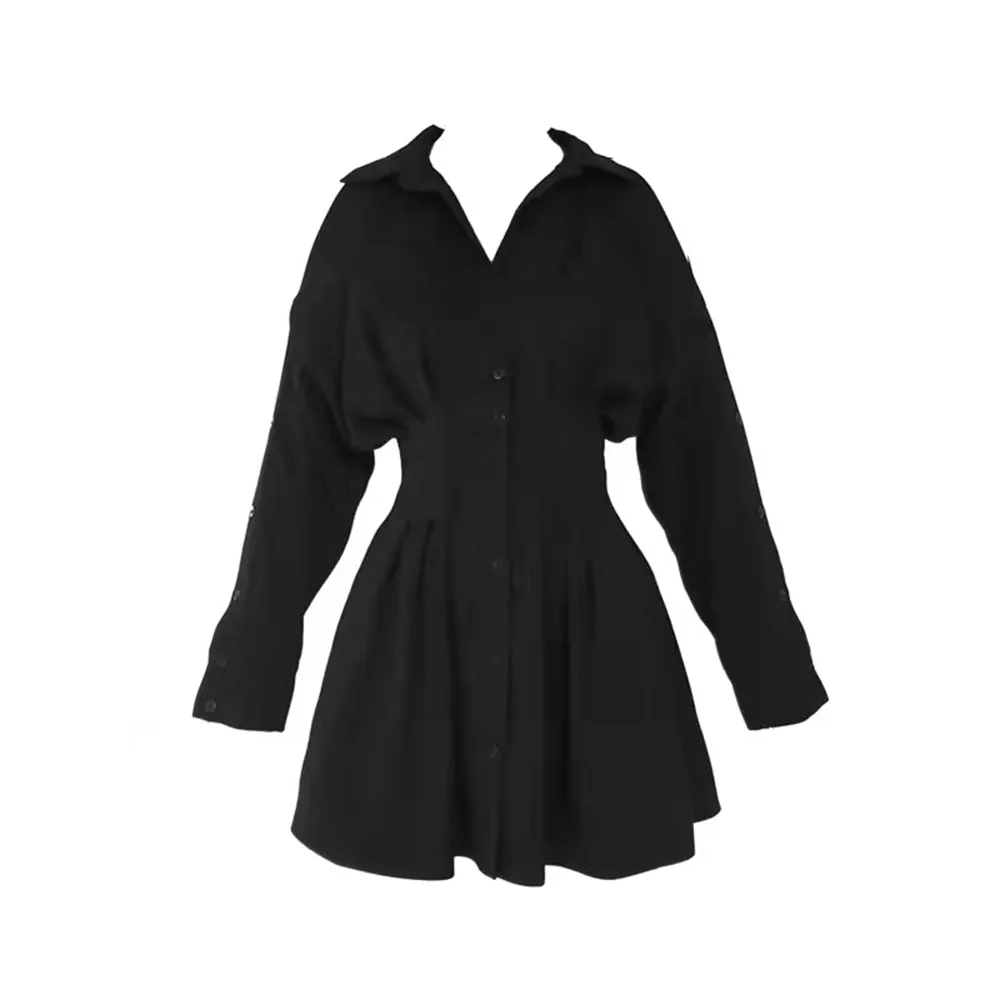 

High Street Ladies Dresses Spring Autumn The New Fashion Hipster Simple Designer Thin Best Sellers Strapless Single-breasted