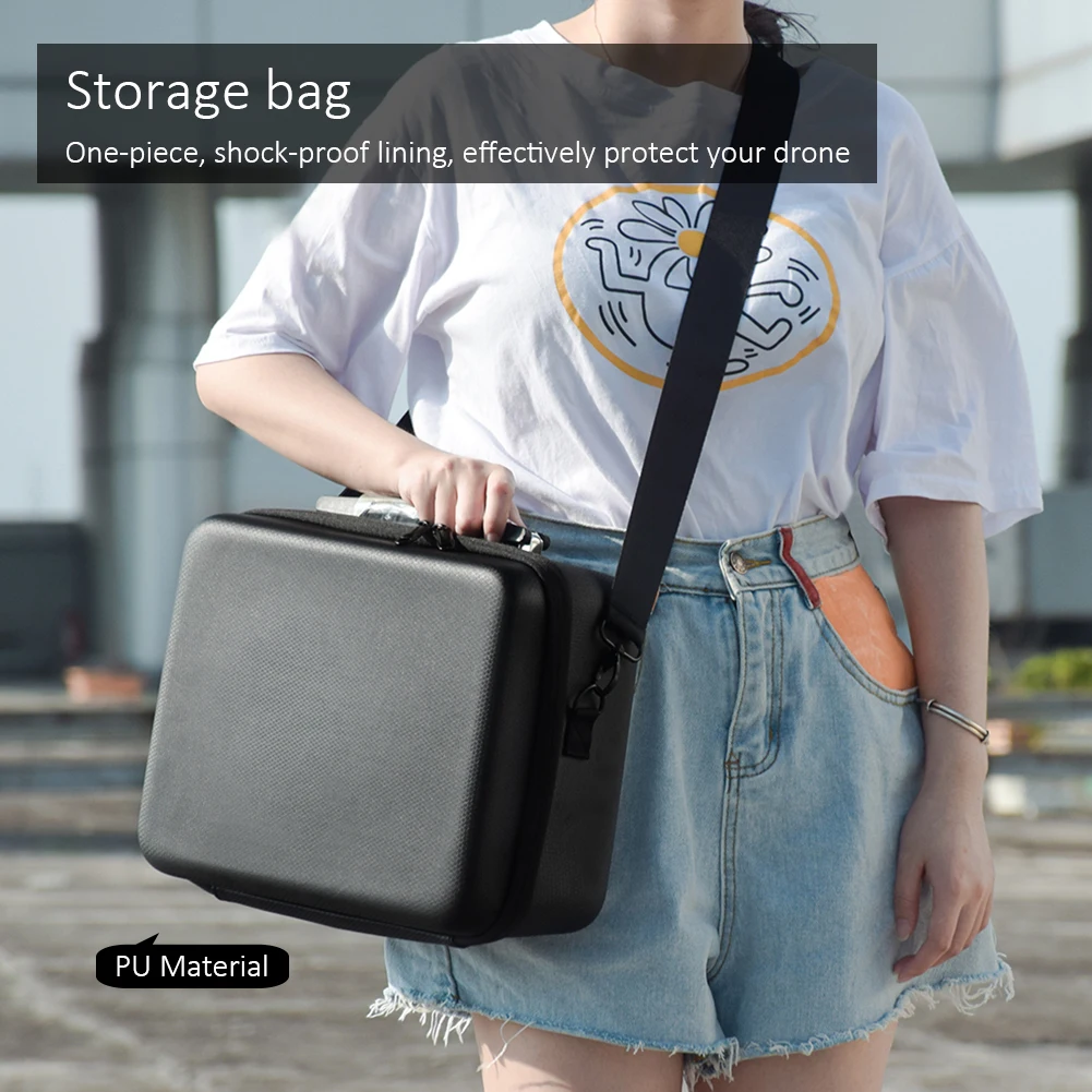 

Camera Accessory Anti-shock Storage Bag Waterproof Carry Case Hardshell Storage Bag with Shoulder Strap for Mavic Air 2