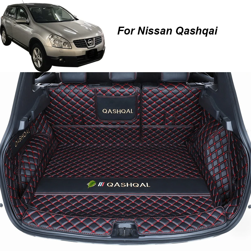 Кожаные коврики для багажника автомобиля для Nissan Qashqai j10 2007 2008 2009 2010, противогрязные аксессуары для подкладки - АВТО