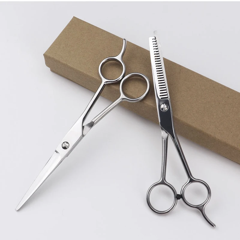 

Salon Hair Scissors 6.5 Inch Professional Hairdressing Scissors Thinning Scissor Cutting Scissors Barber Shop Tools Y0508