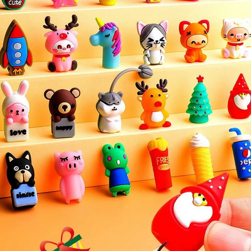 

Disx Bear New Cartoon Pen Cap Writing Extender Children Students Cute Silicone Pencil Case Pen Holder Stationary School Supplies