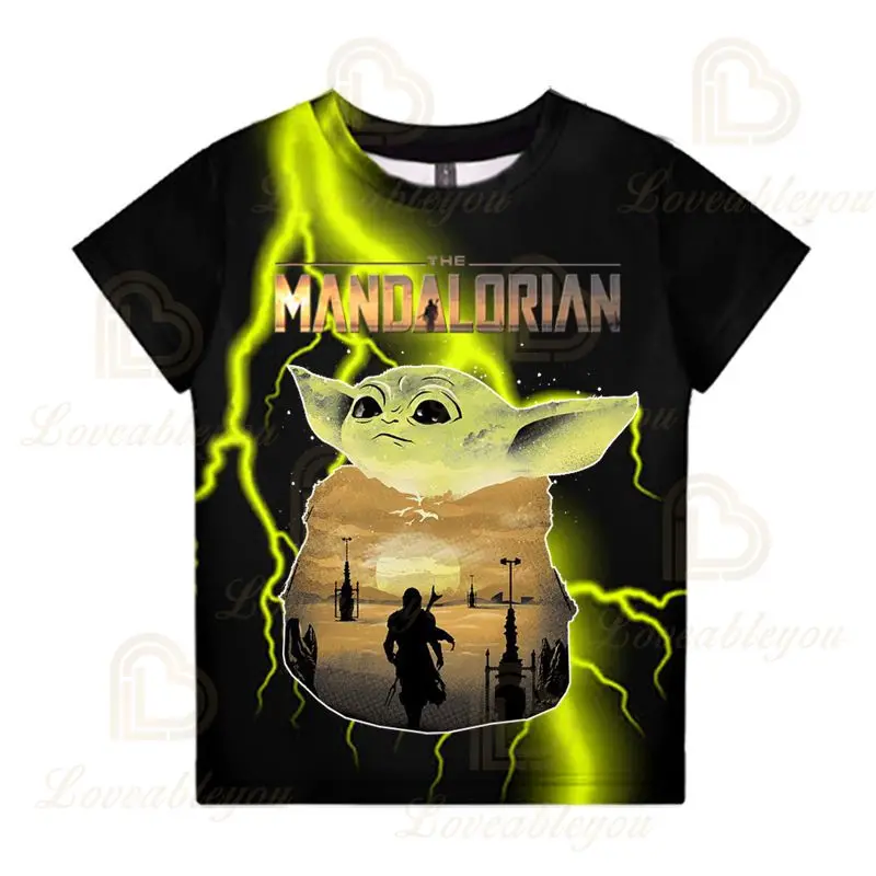 Футболка в уличном стиле для мальчиков и девочек топы с 3D-принтом мандалор летние