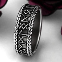 vintage unisex ring zinc alloy mysterious charm carving punk ring for men gift women rings jewelry free shipping