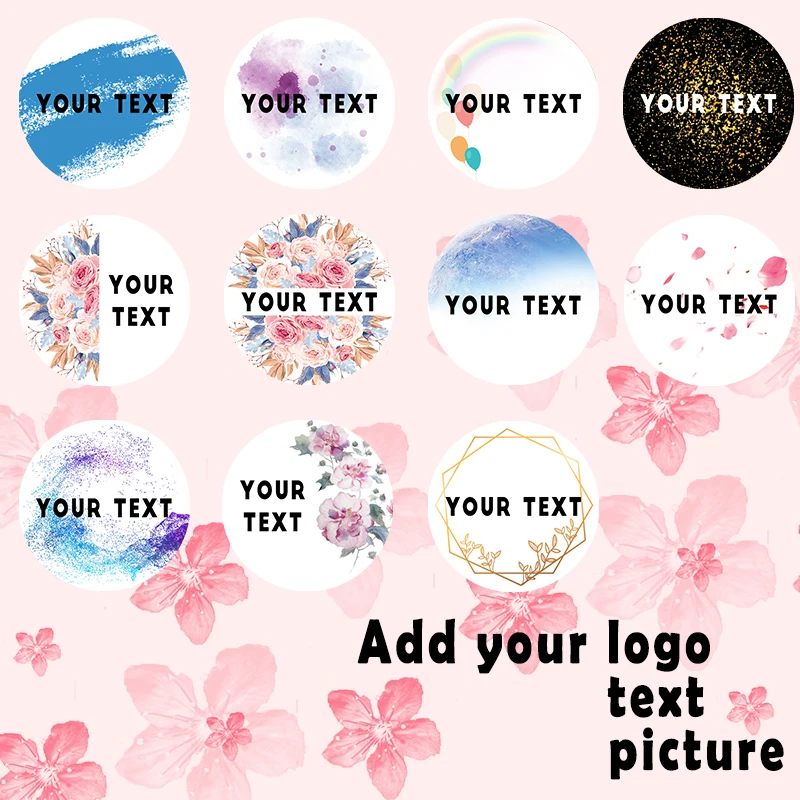 

35mm Custom Sticker and Customized Logos Wedding Birthday Baptism Stickers Design Your Own Stickers Personalize Stickers