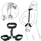 Взрослые секс-игрушки для женщин пары раб секс рабство ограничение наручники и подушка для шеи и лодыжки манжеты БДСМ бондаж набор Инструменты флирта