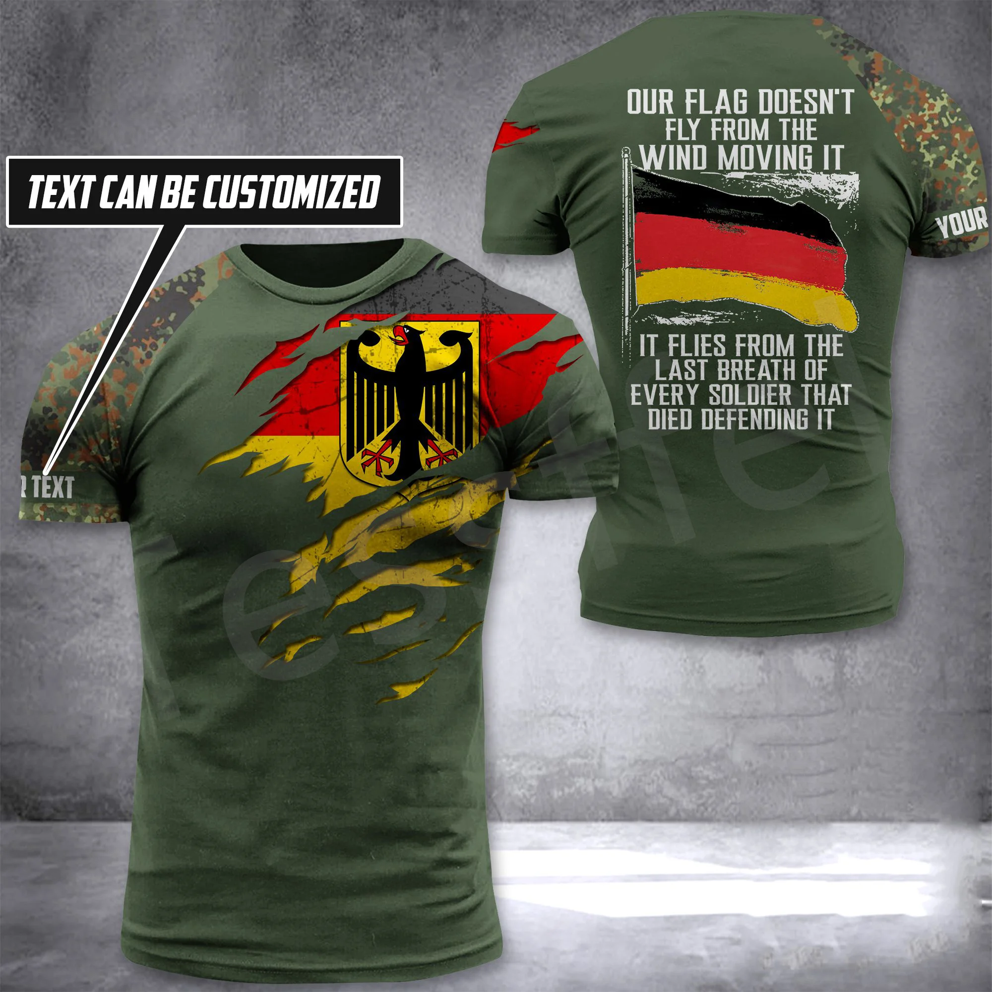 Футболка tessasonic с британским и австралийским флагом военная камуфляжная уличная