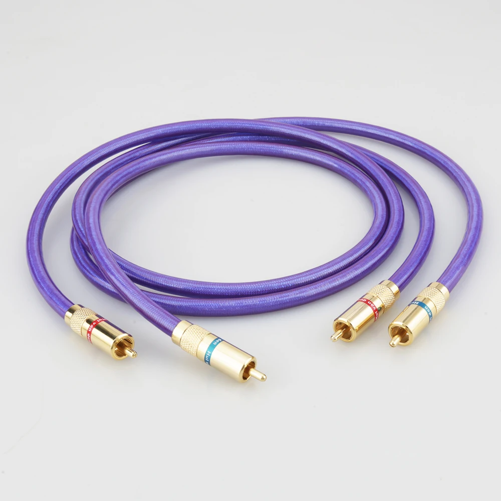 Новый аудио соединительный кабель Van Den Hul MC SILVER IT 65 RCA с позолоченным штекером