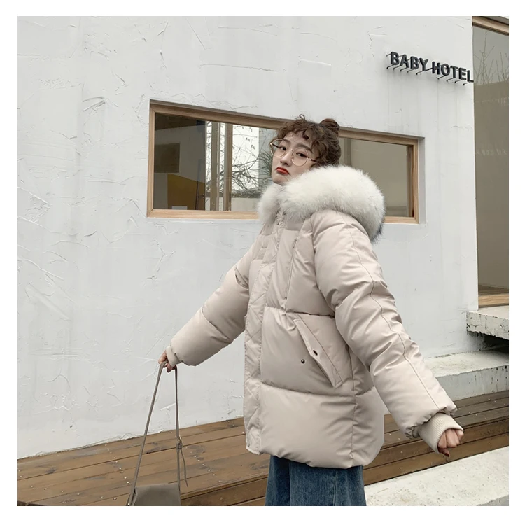Новинка 2019 теплое утолщенное зимнее пальто зимняя куртка женский пуховик с