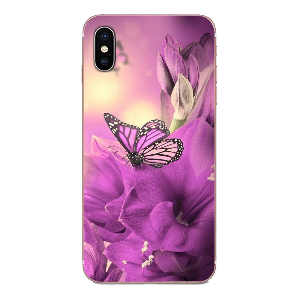 Прекрасный цветочный рисунок бабочки TPU для Huawei P7 P8 P9 P10 P20 P30 Lite Mini Plus Pro Y9 Prime P Smart Z 2018 2019.