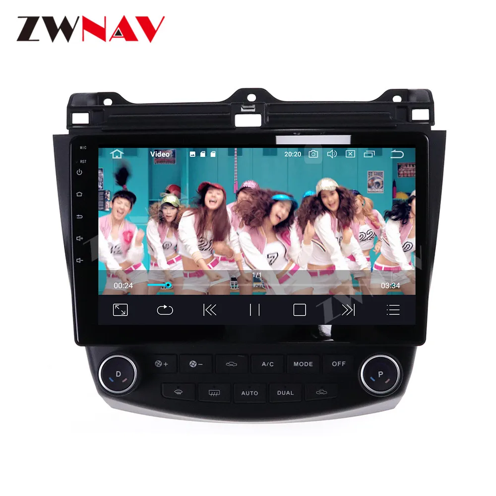 

2 din IPS touch screen Android 10.0 Car Multimedia player For Honda Accord 2003-2007 video audio radio stereo GPS navi head unit
