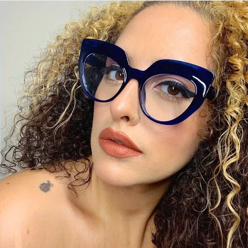 

Модные женские декоративные очки с защитой от синего спектра