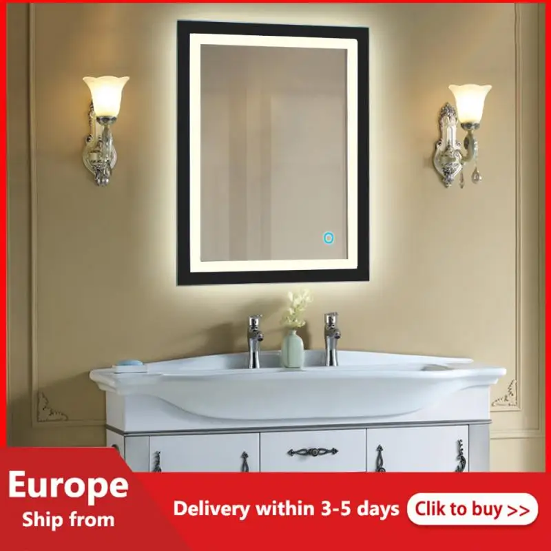 

Modern LED Indoor Wall Light Mirror Wall Lamp Waterproof Stainless Lighting Bathroom Washroom Mirror Makeup Light Bath Mirrors