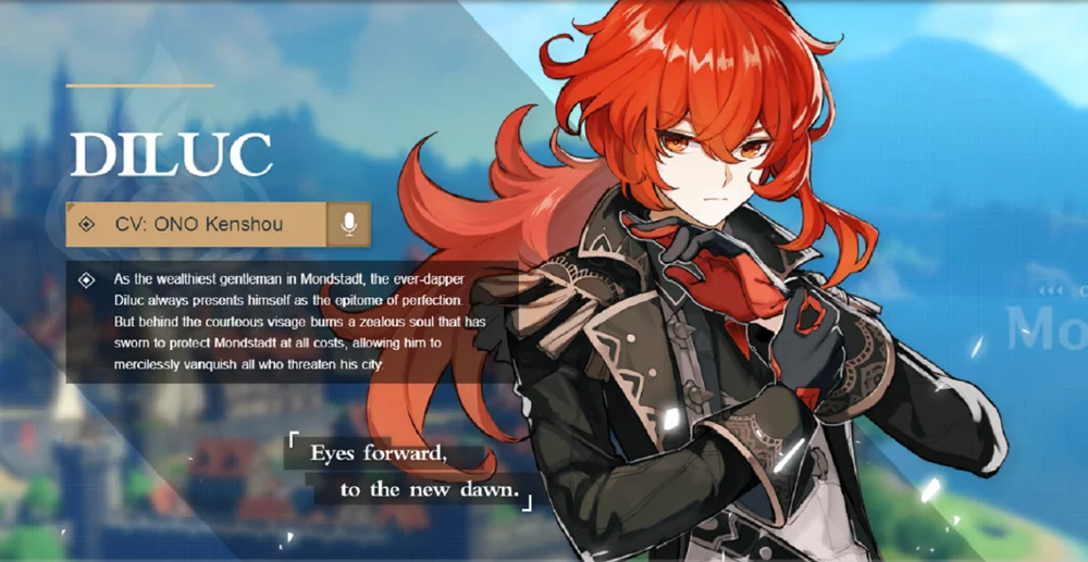 

[EU AR7] Diluc Genshin Impact Starter Account Hot Sales Genshin Impact Diluc