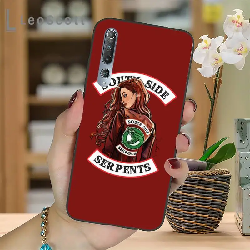 

Riverdale South side Serpents snake Phone Case For Xiaomi mi Redmi note 7 8t 9 9t 9s 8 10 10t 11 pro lite K20 max 3