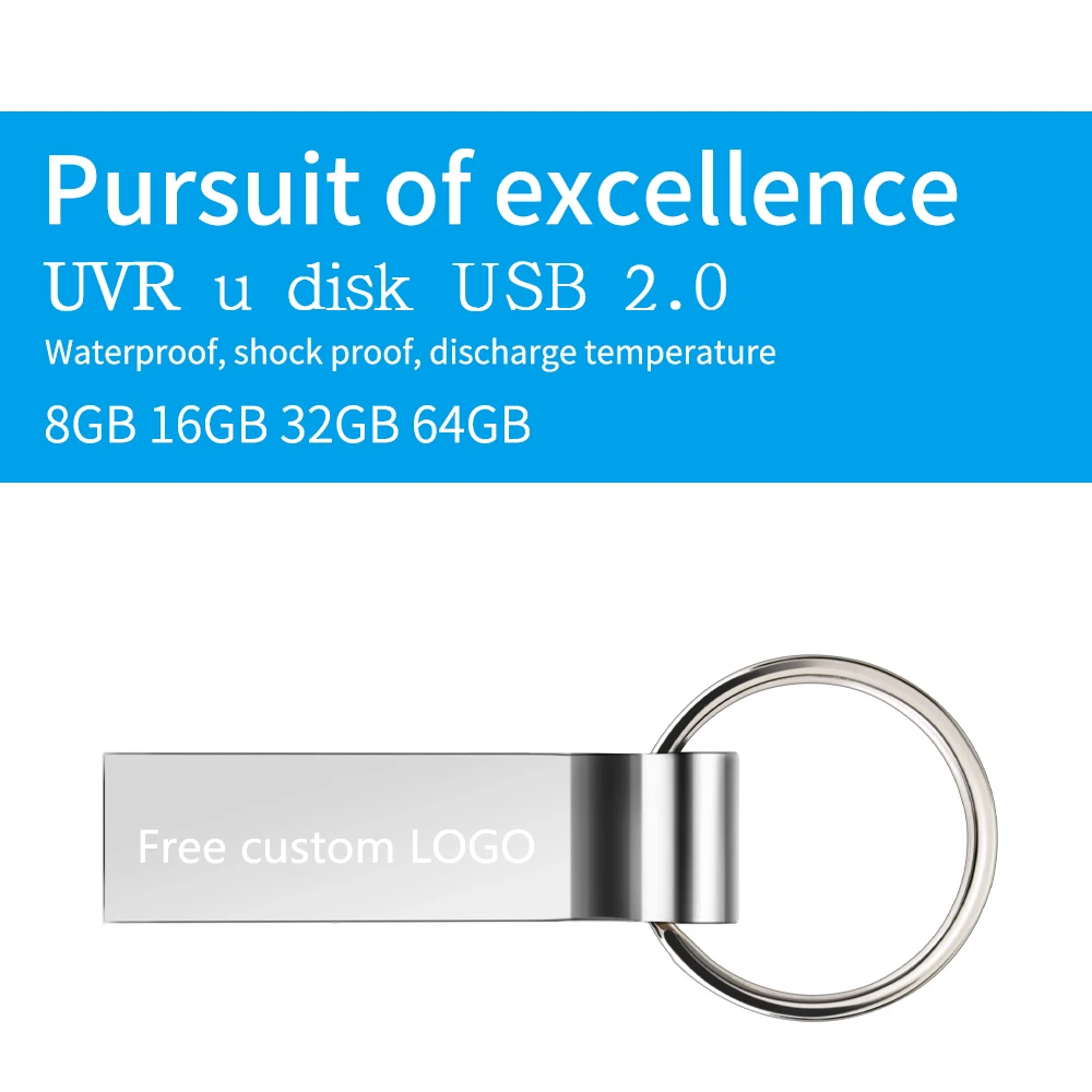 Usb флеш-накопитель 64 ГБ, флешка 4 ГБ, 8 ГБ, 16 ГБ, 32 ГБ, металлическая флеш-карта памяти, золотая ручка, флешка 128 ГБ, usb флешка