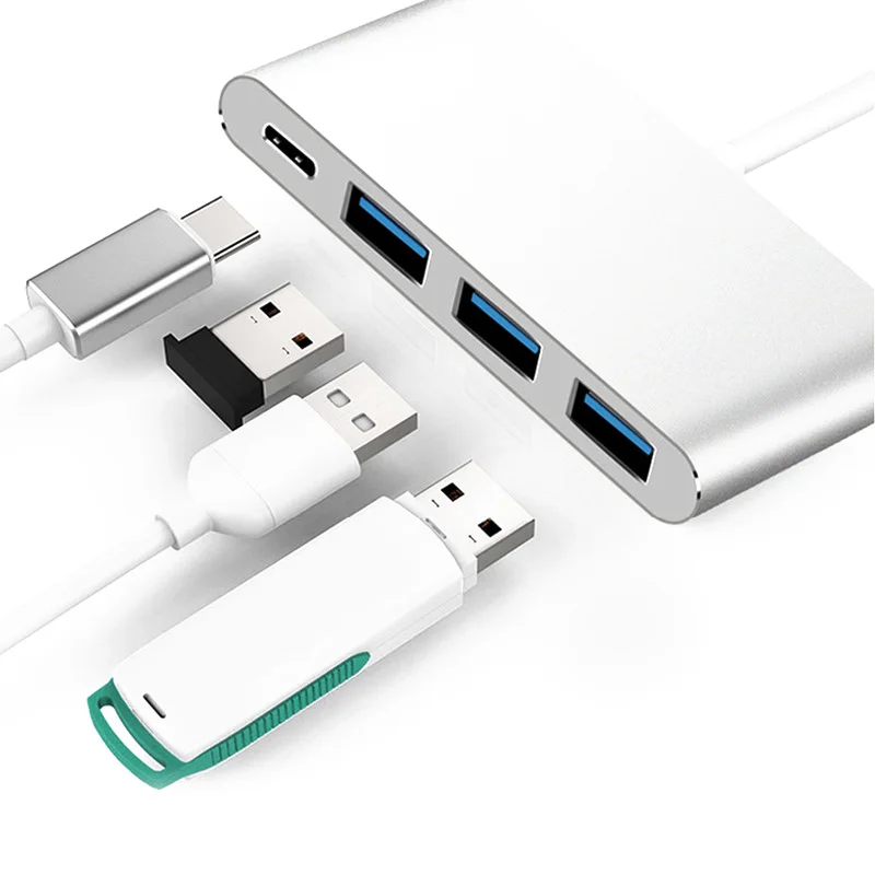 Type C USB 3 0 хаб зарядный адаптер портативный для мобильного телефона ноутбука