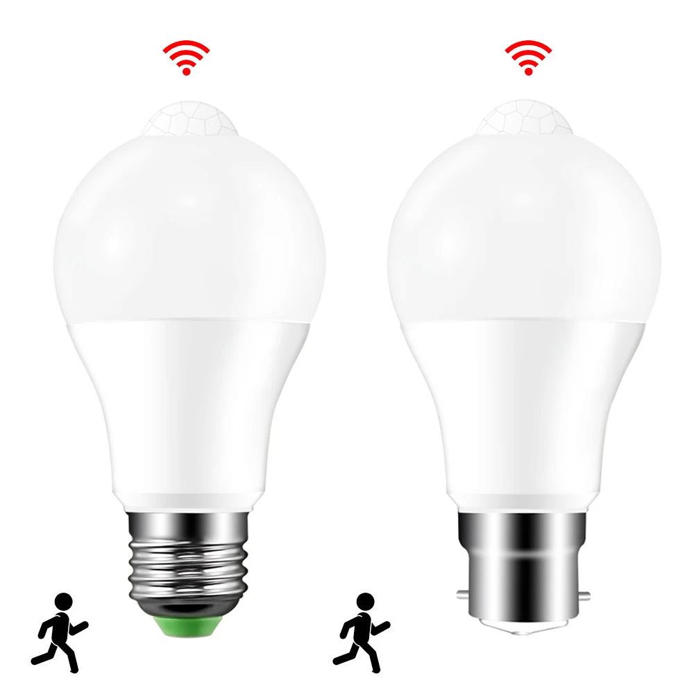 

E27 PIR Sensor Light Blub Night Light LED Lamp with Motion Sensor 85-265V 12W 15W Auto ON OFF Sensitive Detector Bombillas