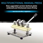 Двухколесная ручная машина для резки кожи smvoon, фотобумага, ПВХ лист, форма, резак, сделай сам, машина для высечки кожи, штамповочный резак