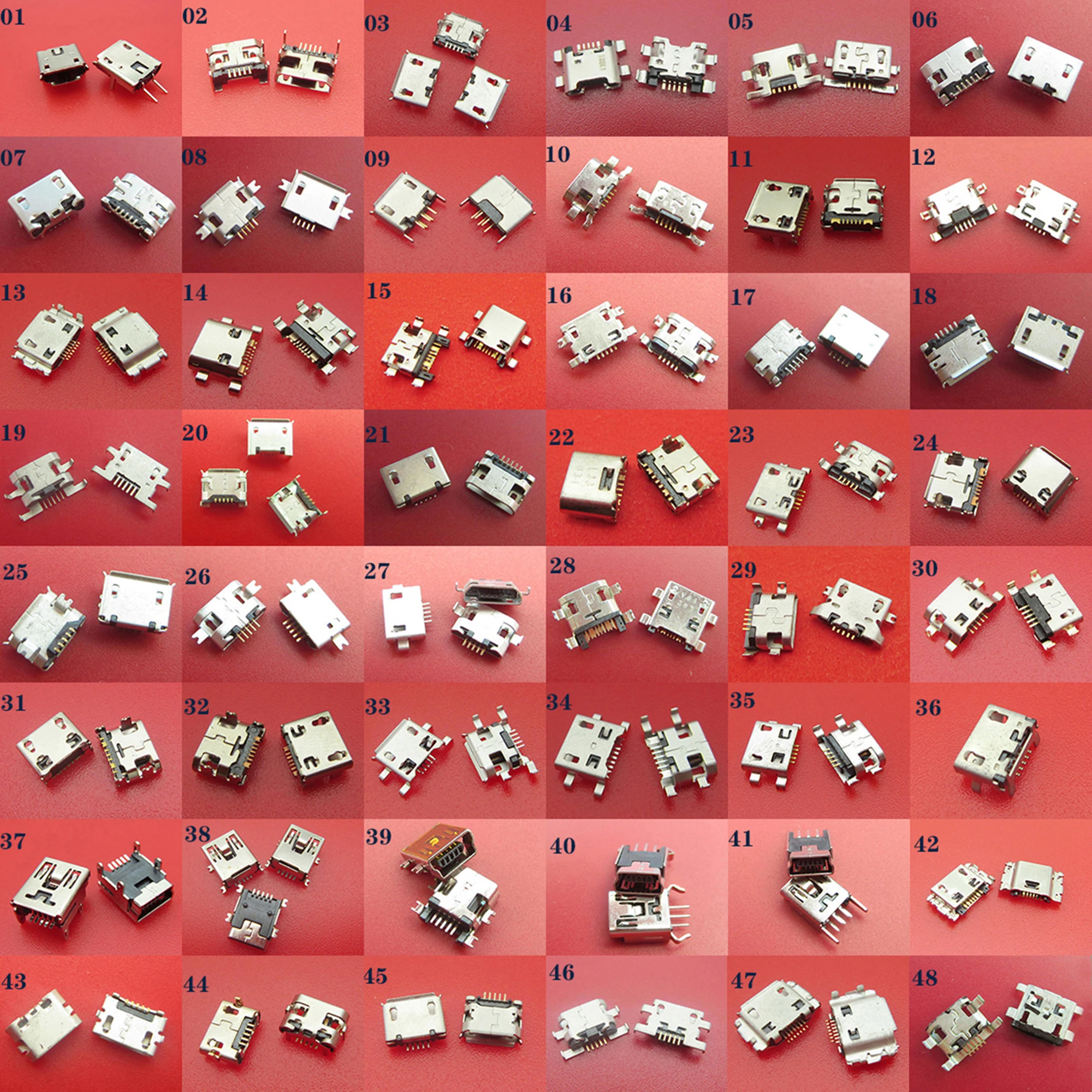 48 моделей мини разъем Micro USB для зарядки порт питания v8 Разъем samsung zte Зарядка