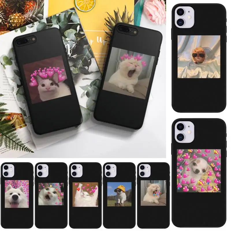

Funny Cute Cat Phone Case Fundas Shell Cover For Samsung S10 S20 Fe Lite S21 S30 ULTRA Plus 5G