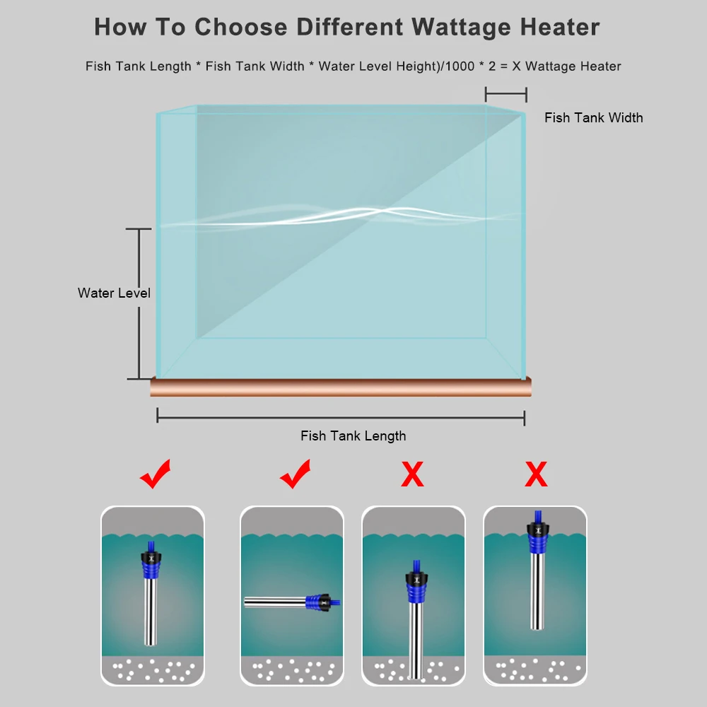 Автоматический водонагреватель для аквариума аксессуары автоматический с